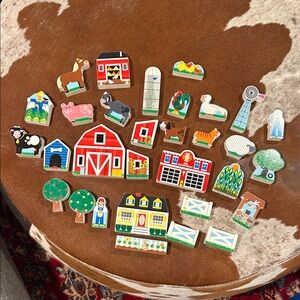 Melissa & Doug Colorful Wooden Play Set